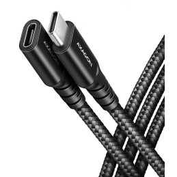 CABLE USB-C EXTENSION 0.5M/BLACK BUCM32-CF05AB AXAGON