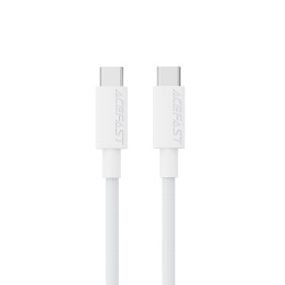 USB kabelis Acefast C18-03 60W USB-C to USB-C 1.2m baltas