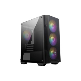 MSI | PC Case | MAG FORGE M100A | Black | Micro ATX Tower | Power supply included No | ATX