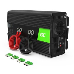 PREKĘ TURIME VIETOJE. Įtampos keitiklis 24Vdc/230Vac 1000W/2000W 50Hz modifikuotas sinusas, su USB 5V 2.1A, Green cell