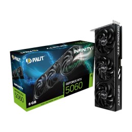 Graphics Card|PALIT|NVIDIA GeForce RTX 5060|8 GB|GDDR7|128 bit|PCIE 5.0 16x|Triple slot Fansink|1xHDMI|3xDisplayPor
