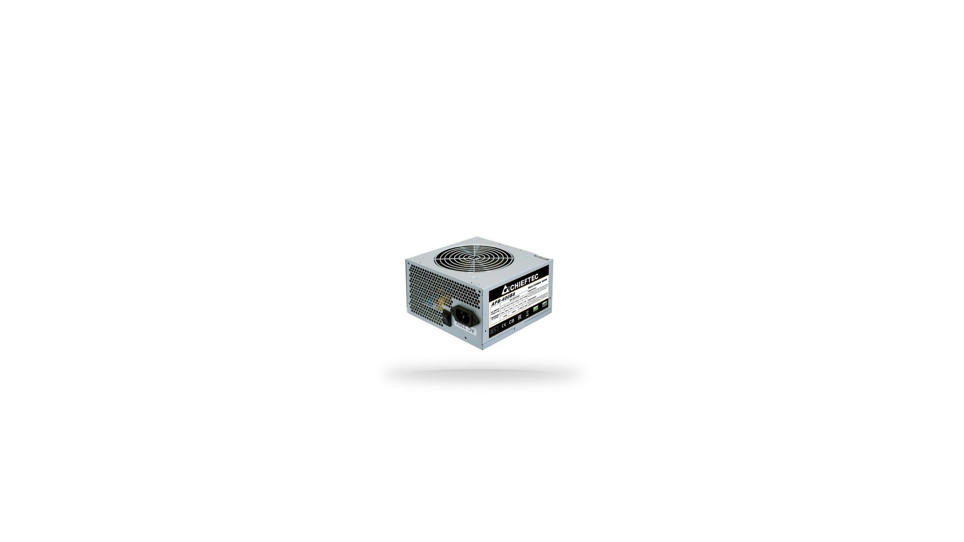 Power Supply|CHIEFTEC|400 Watts|PFC Active|APB-400B8 Power Supply|CHIEFTEC|400 Watts|PFC Active|APB-400B8