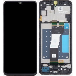 Ekranas tinkantis Samsung A057 A05S 2023 su lietimui jautriu stikliuku Black ir rėmeliu (used Grade C)