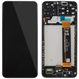 LCD screen Samsung A135 A13 4G 2022 with touch screen and frame Black original (used Grade B)