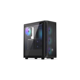 Case|ENDORFY|Signum 300 ARGB|MidiTower|Case product features Transparent panel|Not included|ATX|MicroATX|MiniITX|Colour Blac