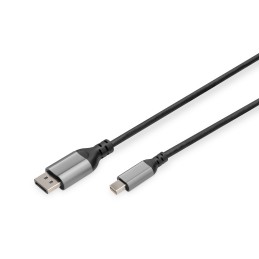 Digitus 8K DisplayPort Adapter Cable, Mini DP to DP, 2 m | DB-340106-020-S | DisplayPort to DisplayPort