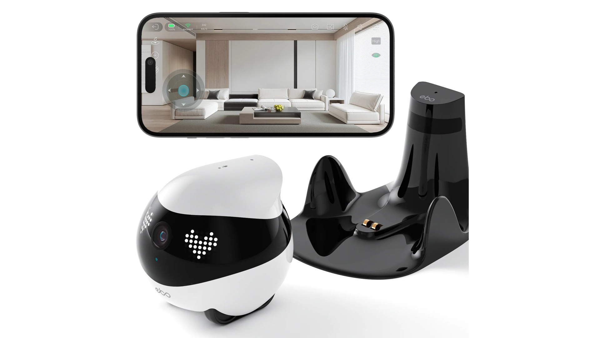Enabot | Companion Robot | EBO AIR 2 | Compact | Maximum Memory Support 256G Enabot | Companion Robot | EBO AIR 2 | Compact | Maximum Memory Support 256G