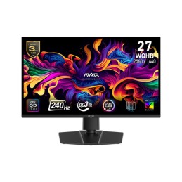Monitor|MSI|MAG 271QP QD-OLED X24|26.5"|Gaming|Swivel|Pivot|Height adjustable|Tilt|Matte|Panel QD-OLED|2560x1440|16:9|240 ?
