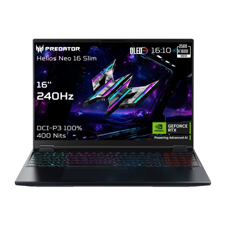Acer Predator Helios Neo 16S AI PHN16S-71-95J5 16" FHD i9-275HX/64GB/1000GB/NVIDIA GF RTX 5070 Ti/Win11/ENG kbd/Black/2Y Warrant