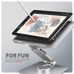 AXAGON Desk Mount | STND-LR stand with 360° rotation for laptops and tablets | Adjustable Height, Angle | 10-17.3 " | Aluminum