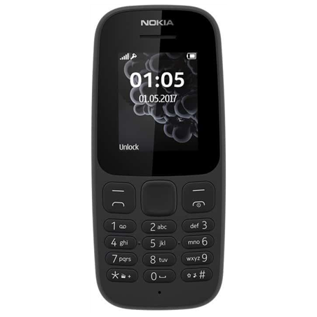 Nokia 105 (2017) Black, 1.4...